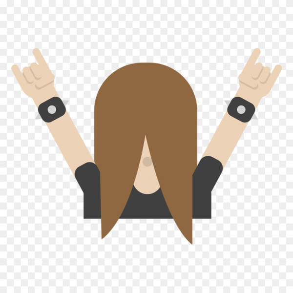 Жест коза эмодзи