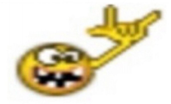 Смайлик с разбитыми зубами