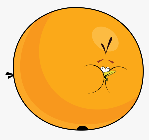 Энгри бердз оранжевая птичка