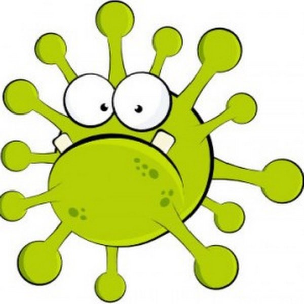 Вирус коронавирус мультяшный