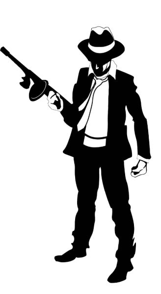 Силуэт гангстера
