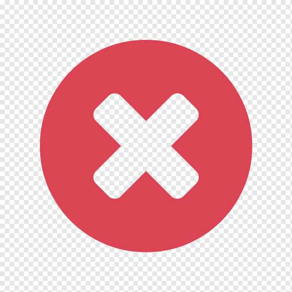 Смайл красный крест