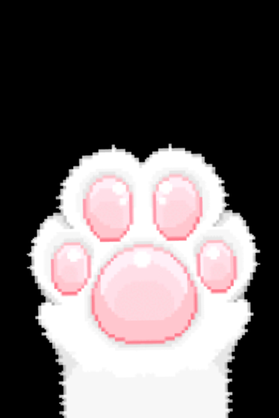 Кошачья лапка мультяшная