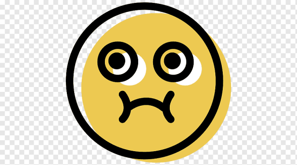 Грустный больной смайлик