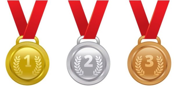 Медали золото серебро бронза