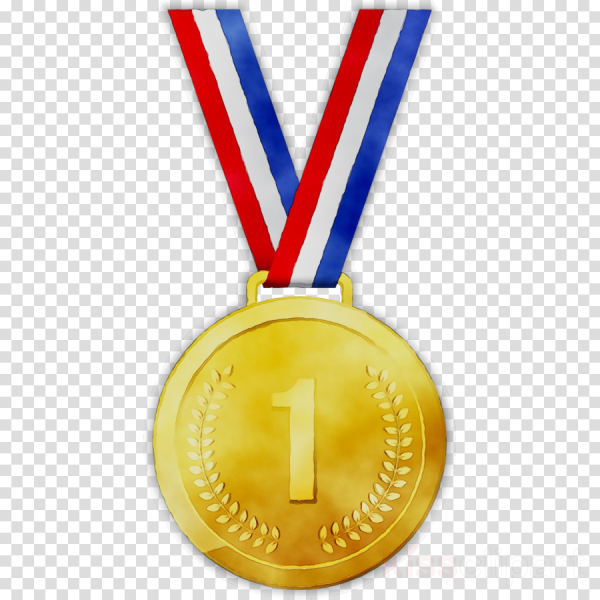 Медаль за первое место на прозрачном фоне
