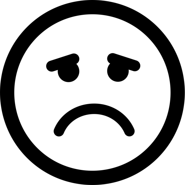 Грустный смайлик