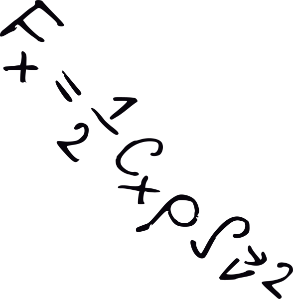 Математические формулы на прозрачном фоне