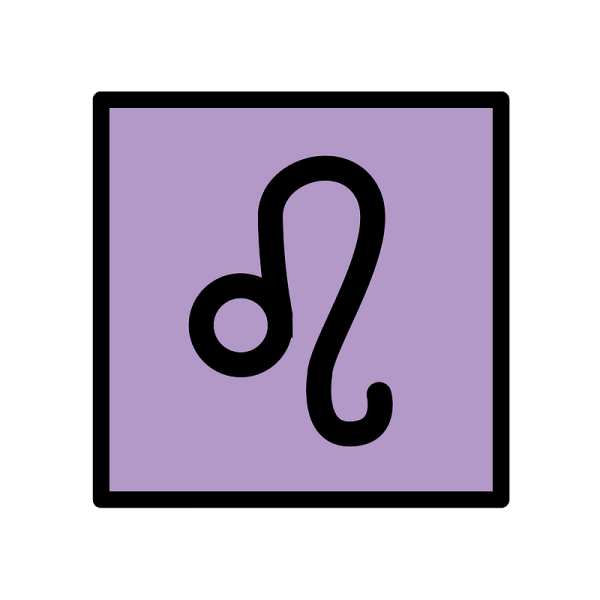 Знак Льва на эмодзи