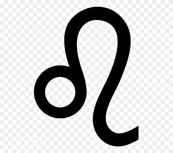 Знак зодиака Лев на прозрачном фоне