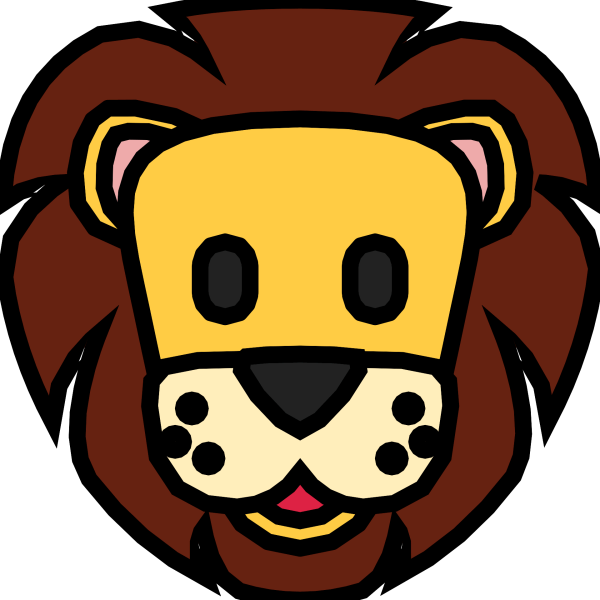 Мордочка Льва мультяшная