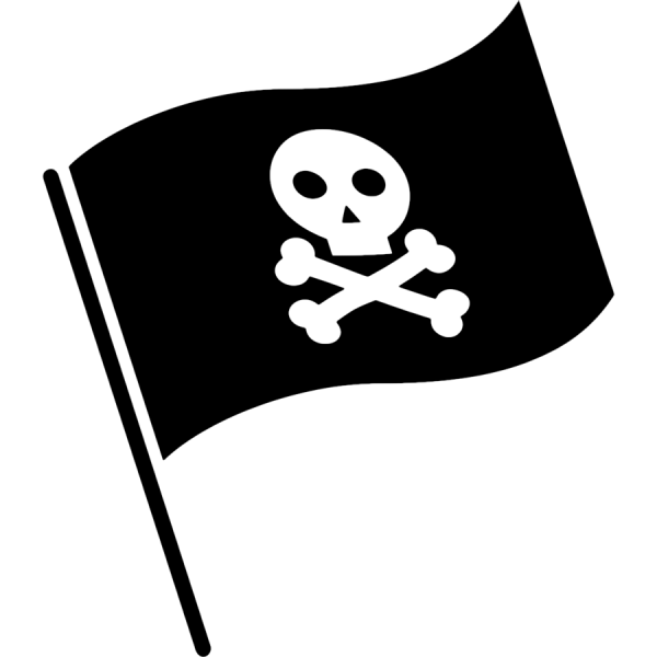 Пиратский флаг для детей