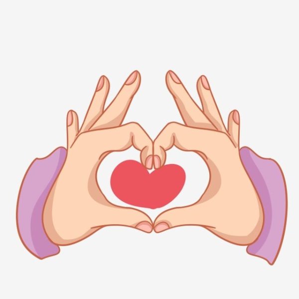 Жест сердечко руками