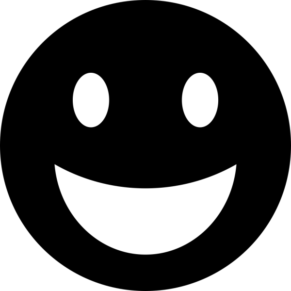 Черный смайлик