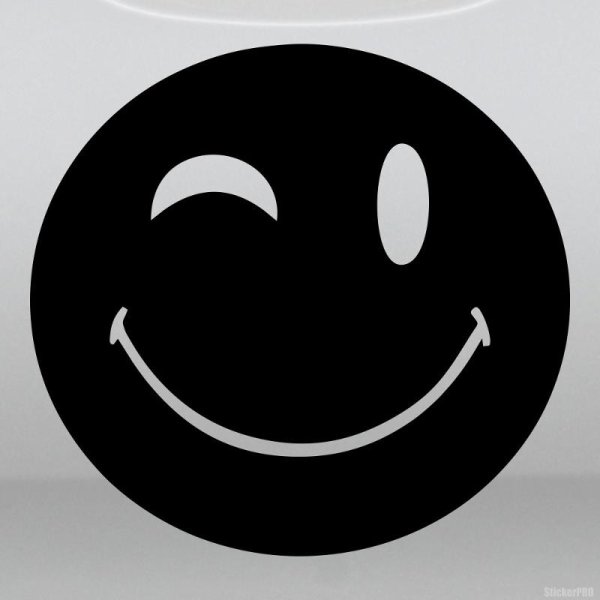 Черный смайлик