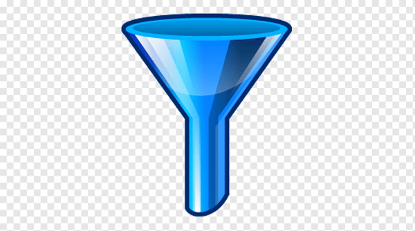 Воронка на прозрачном фоне