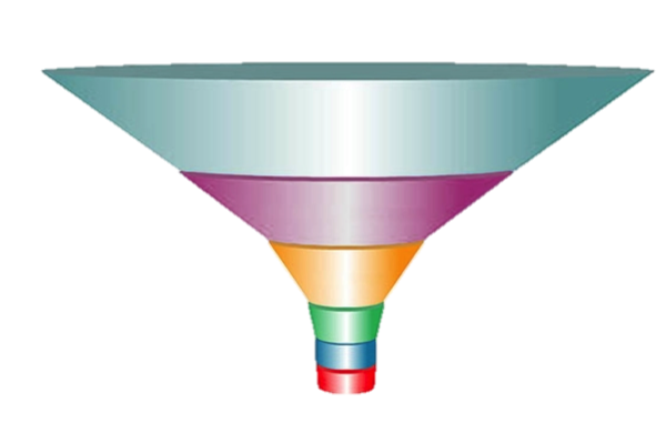 Воронка на прозрачном фоне