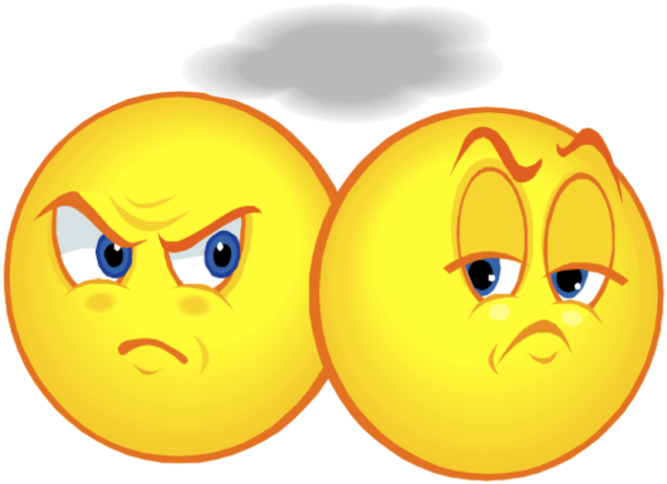 Смайлик ругается