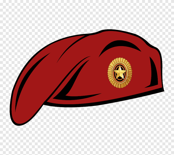 Красный берет военный