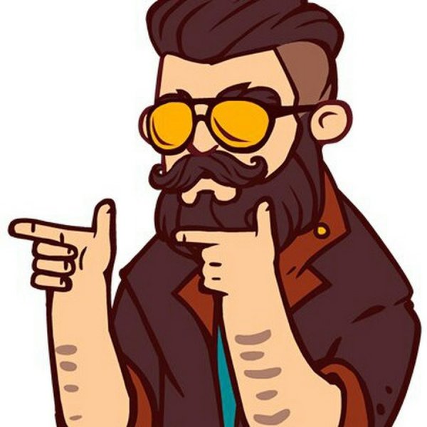 Нарисованная борода