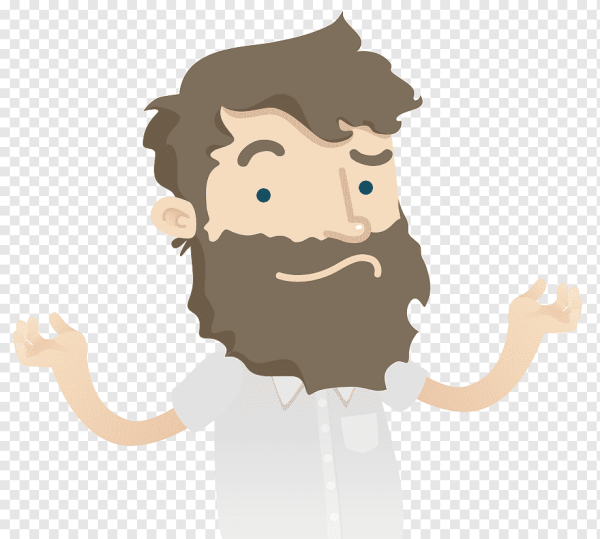 Смайлик с бородой и в очках