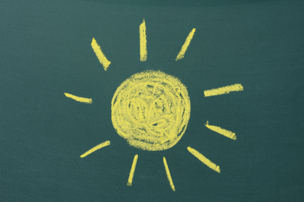 Солнце мелками