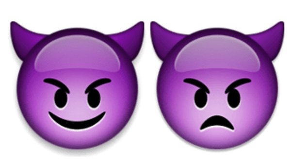 Смайлик чертенок
