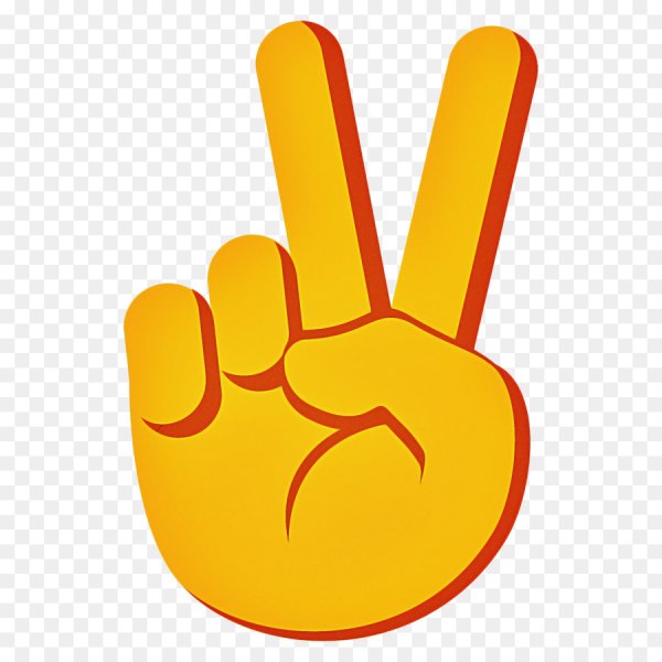 Смайлик с двумя пальцами