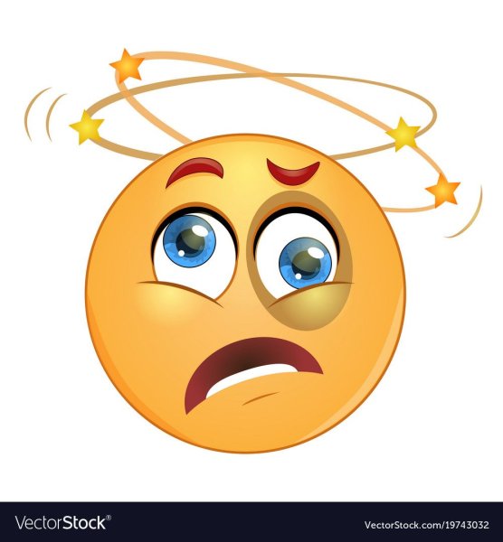 Смайлик головокружение