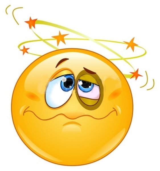 Смайлик кружится голова