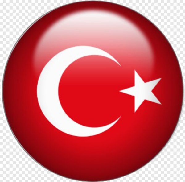Флаг Турции круглый