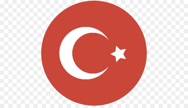 Флаг Турции круглый