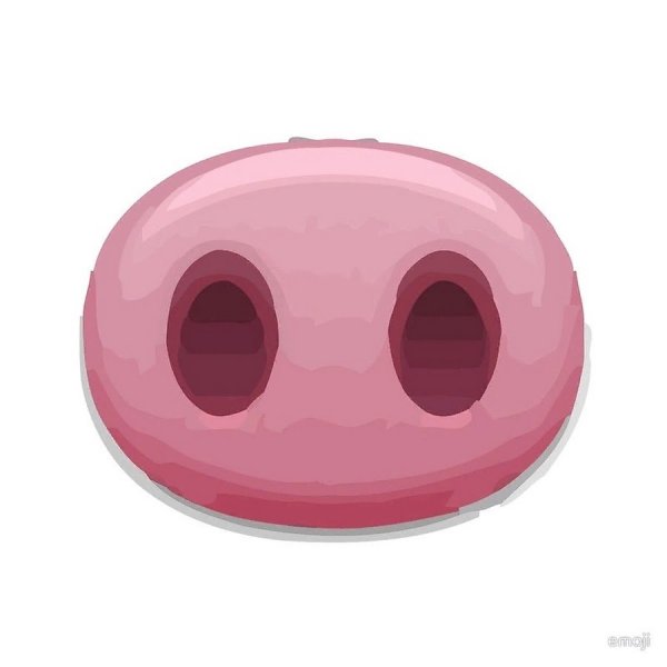 Смайлик свиньи нос