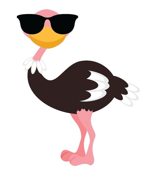 Страус эмодзи