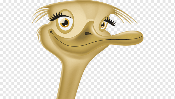 Страус из мультика