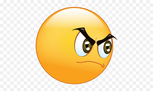 Смайл серьезное лицо