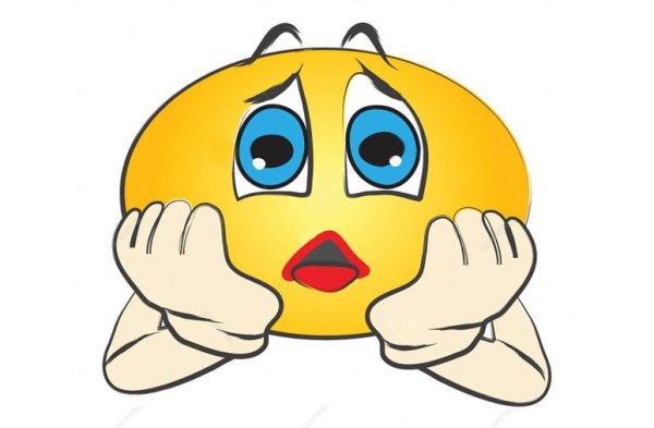 Смайлик держится за голову