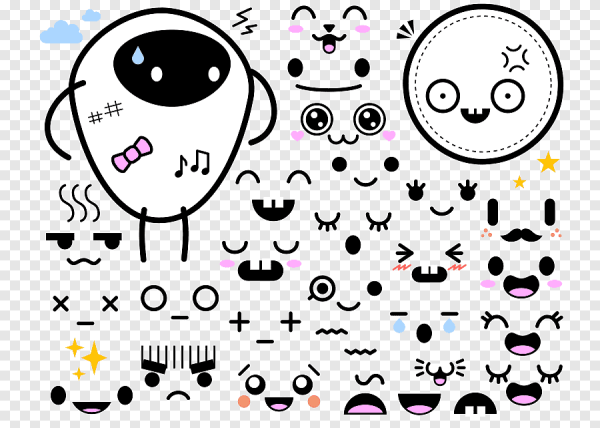 Веселый смайлик девочка