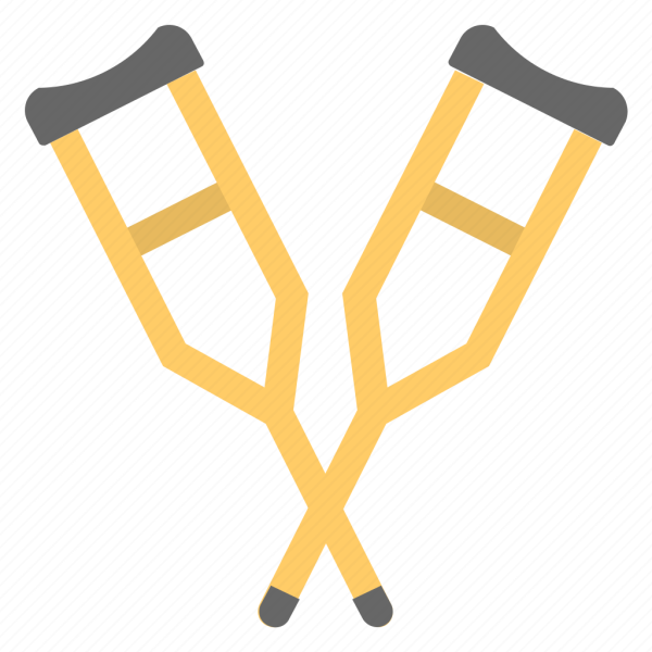 Логотип костыли