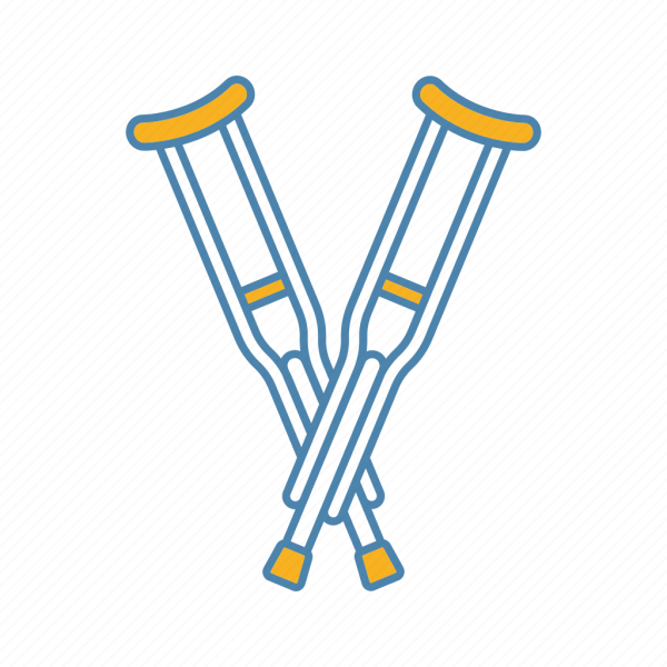 Костыль без фона