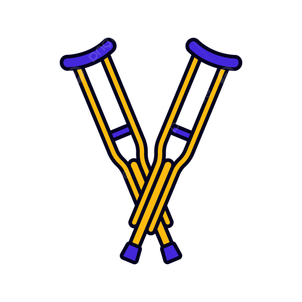 Костыль рисунок вектор