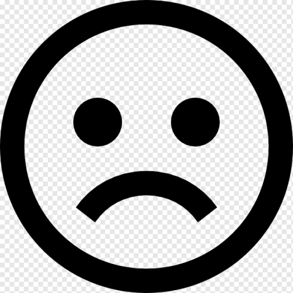 Грустный смайлик символ