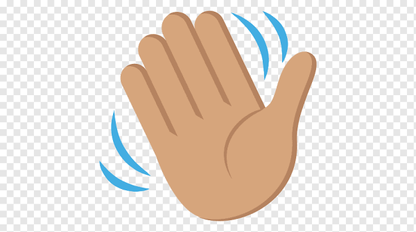 Машет рукой