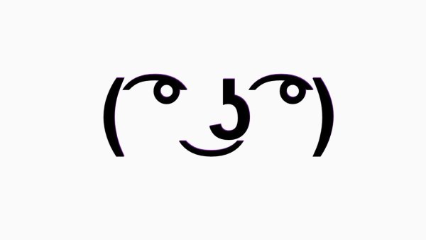 Подозрительный смайлик из символов