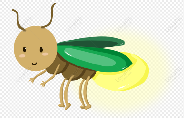 Светлячок мультяшный грустный