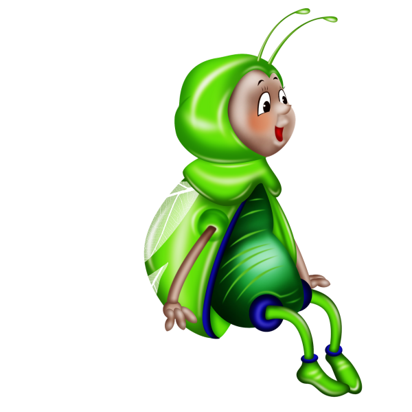 Светлячекна прозрачном фоне