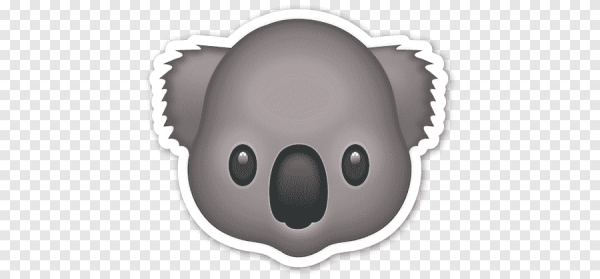 Коала смайлик на айфоне