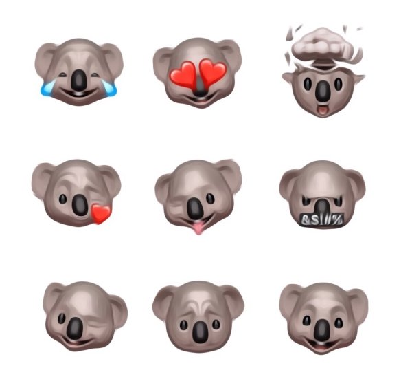 Коала ЭМОДЖИ