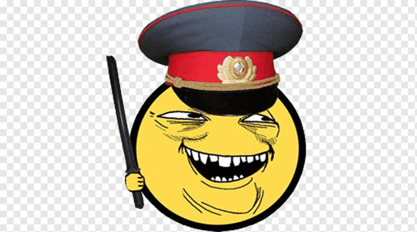 Смайлик в фуражке