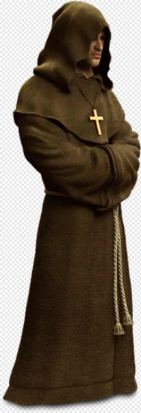 Священник на прозрачном фоне